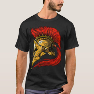 Spartaanse helm t-shirt