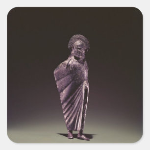 Spartaanse krijger vierkante sticker