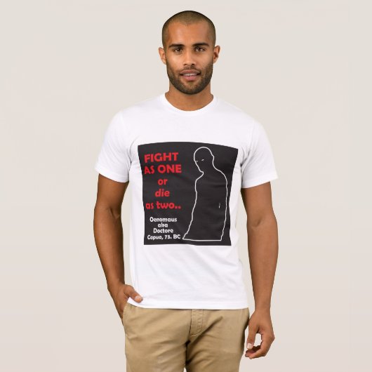 Spartacus t-shirt (Voorkant volledig)