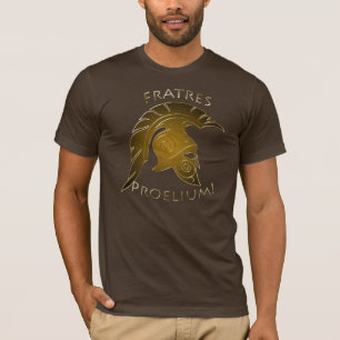 Spartan Battle Trojan Greek Warrior Bronze Gold T-shirt