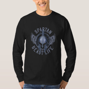 Spartan Beast Life Gladiator Helm Sparta Workout T-shirt