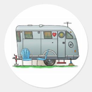 Spartan Camper Trailer RV Ronde Sticker