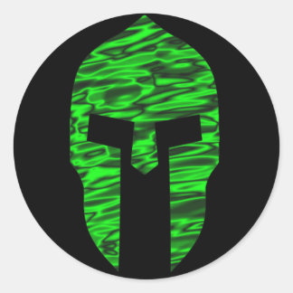 Spartan Green Ronde Sticker