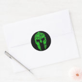 Spartan Green Ronde Sticker (Envelop)