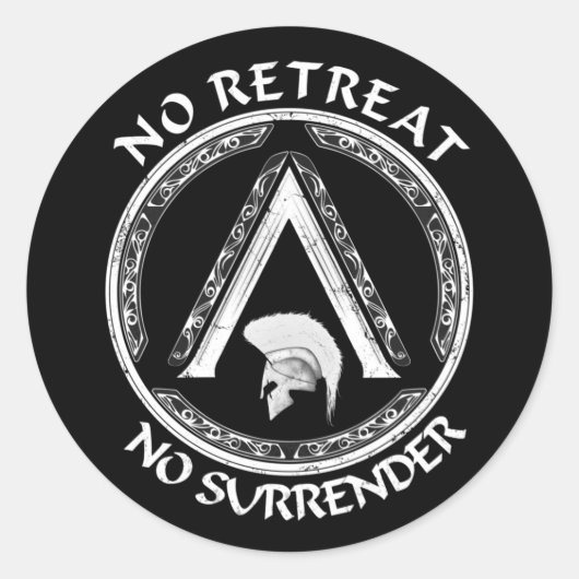 Spartan Guerrier et Sticker Symbole Lambda (Devant)