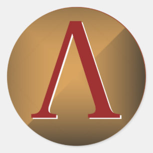 Spartan Lambda Shield Ronde Sticker