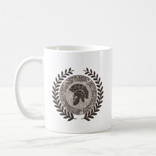 Spartan Legacy - Ancient Warrior Emblem Design Koffiemok (Links)
