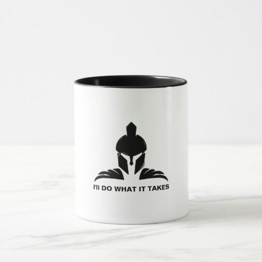 Spartan mindset_v2_I zal doen wat nodig is Mok (Midden)