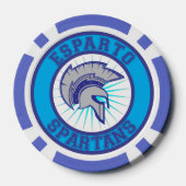 Spartan-pokerchip Poker Chips (Achterkant)