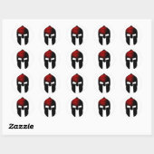 spartan ronde sticker (Vel)