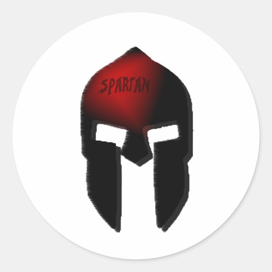 spartan ronde sticker (Voorkant)