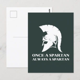 Spartan sterk zodra een Spartan altijd een Spartan Briefkaart