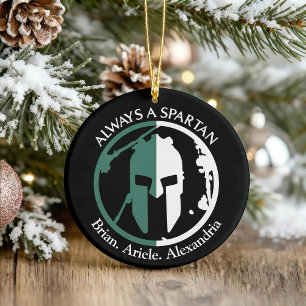 Spartan Strong Go Green personaliseren Keramisch Ornament