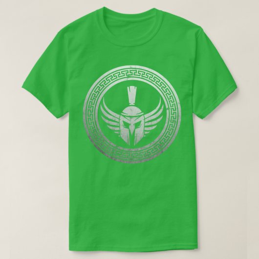 Spartan Warrior Helm T-shirt (Design voorkant)