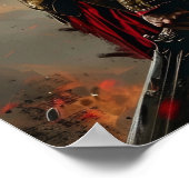 Spartan Warrior Poster op groene achtergrond (Hoek)