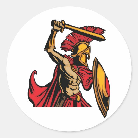 Spartan Warrior Stickers (Voorkant)