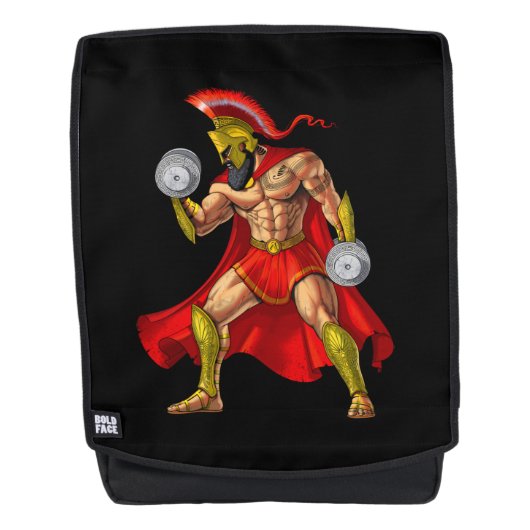 Spartan Warrior Weightlift Rugtassen (Voorkant)