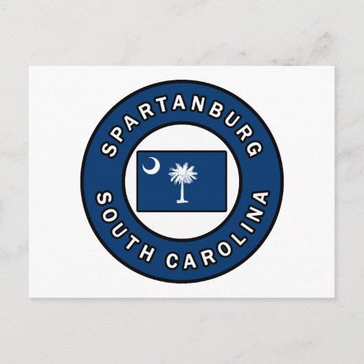 Spartanburg South Carolina Briefkaart (Voorkant)