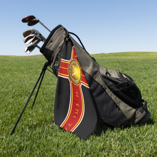 Spartans Battle Flaf Golfhanddoek (Groen)