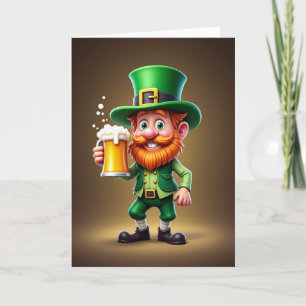 Spaßige Ierse Leprechaun Kaart