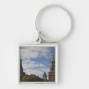 Spasskaya-toren op het Rode Plein, Moskou, Rusland Sleutelhanger