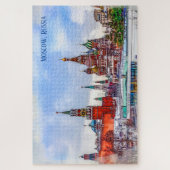 Spassky Tower en Moskou Kremlin, Rusland. Legpuzzel (Verticaal)