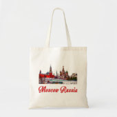 Spassky Tower en Moskou Kremlin, Rusland. Tote Bag (Voorkant)