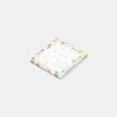 Spat pattern met speelse dieren & speelgoed post-it® notes (Schuin)