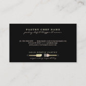 Spatellepelmoes van het gebak visitekaartje (Achterkant)