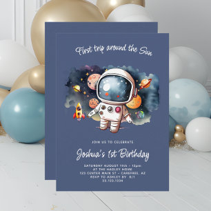Spatie Astronaut Raket Ruimteschip Verjaardagsuitn Kaart