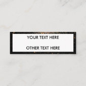 Spatie- en sterrenstelsel mini visitekaartje (Achterkant)