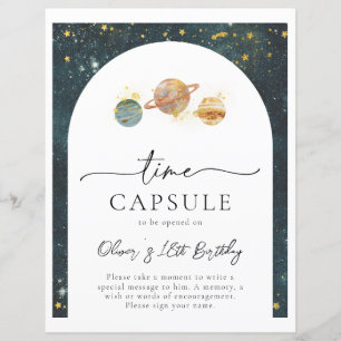 Spatie Tijd Capsule Sign Ruimtevaart