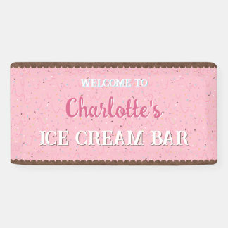 Spatjes en Roze Ijs Spandoek