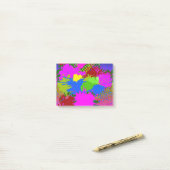 Spatpatroon met verf 3 post-it® notes (Op bureau)