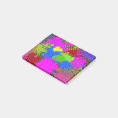 Spatpatroon met verf 3 post-it® notes (Schuin)