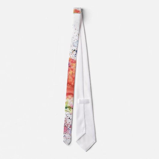 spatten, spatten, spatten. stropdas (Achterkant)