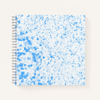 Spattextuur - Blauw Notitieboek