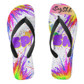 spatverf teenslippers (Voetbed)