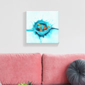 spatwereld canvas afdruk (Insitu (Woonkamer))