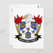 Spauling Family Crest Briefkaart (Voorkant / Achterkant)