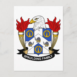 Spauling Family Crest Briefkaart