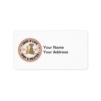 spay en neuter address label