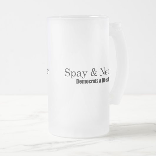 Spay en Neuter Liberals Matglas Bierpul (Voorkant rechts)