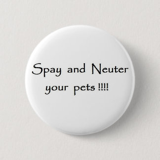spay en neuter ronde button 5,7 cm