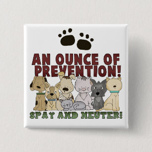 Spay en Neuter Uw Button van Dieren