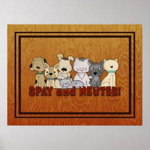 Spay en Neuter Uw Geesten Poster