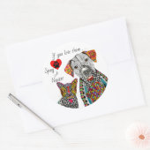 Spay mignon et coloré et Sticker Neuter (Enveloppe)