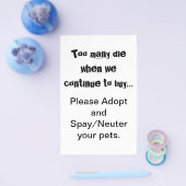 Spay Neuter Adopt Flyer (Enkel)