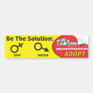 Spay, Neuter, Bumpersticker adopteren
