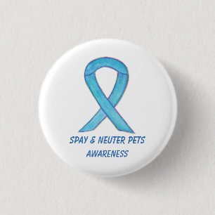 Spay/Neuter Pets Awareness Custom Ribbon Art Pin Ronde Button 3,2 Cm